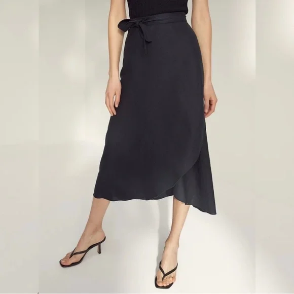 Rare* Linen Aritiza Wilfred Eleta Wrap Skirt
Sz M - Picture 1 of 13